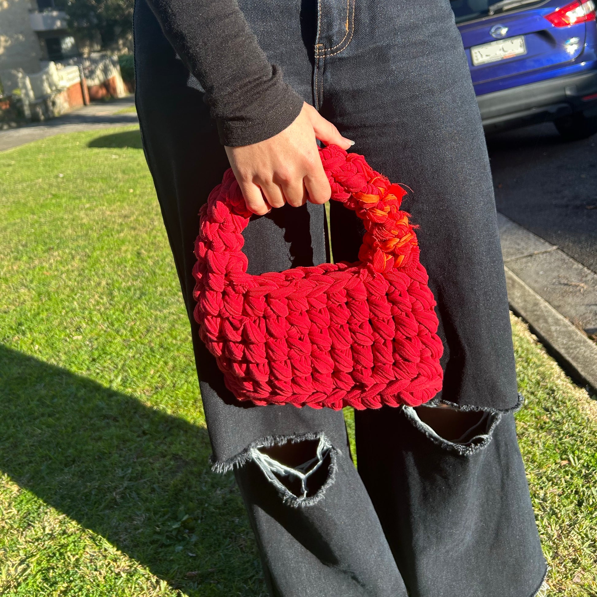Mini Handle Bag - Red Ombre