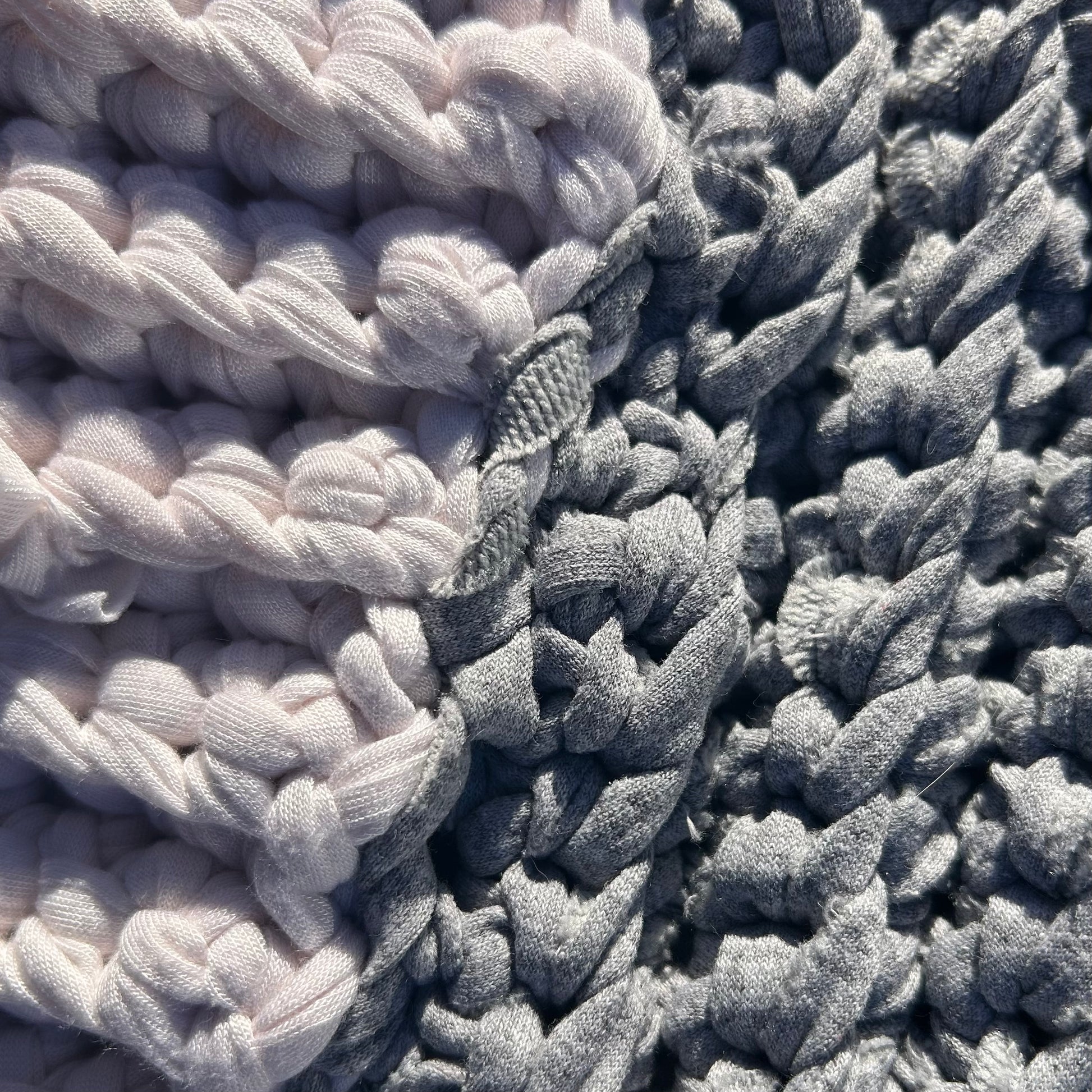 Shoulder Bag - Grey x White