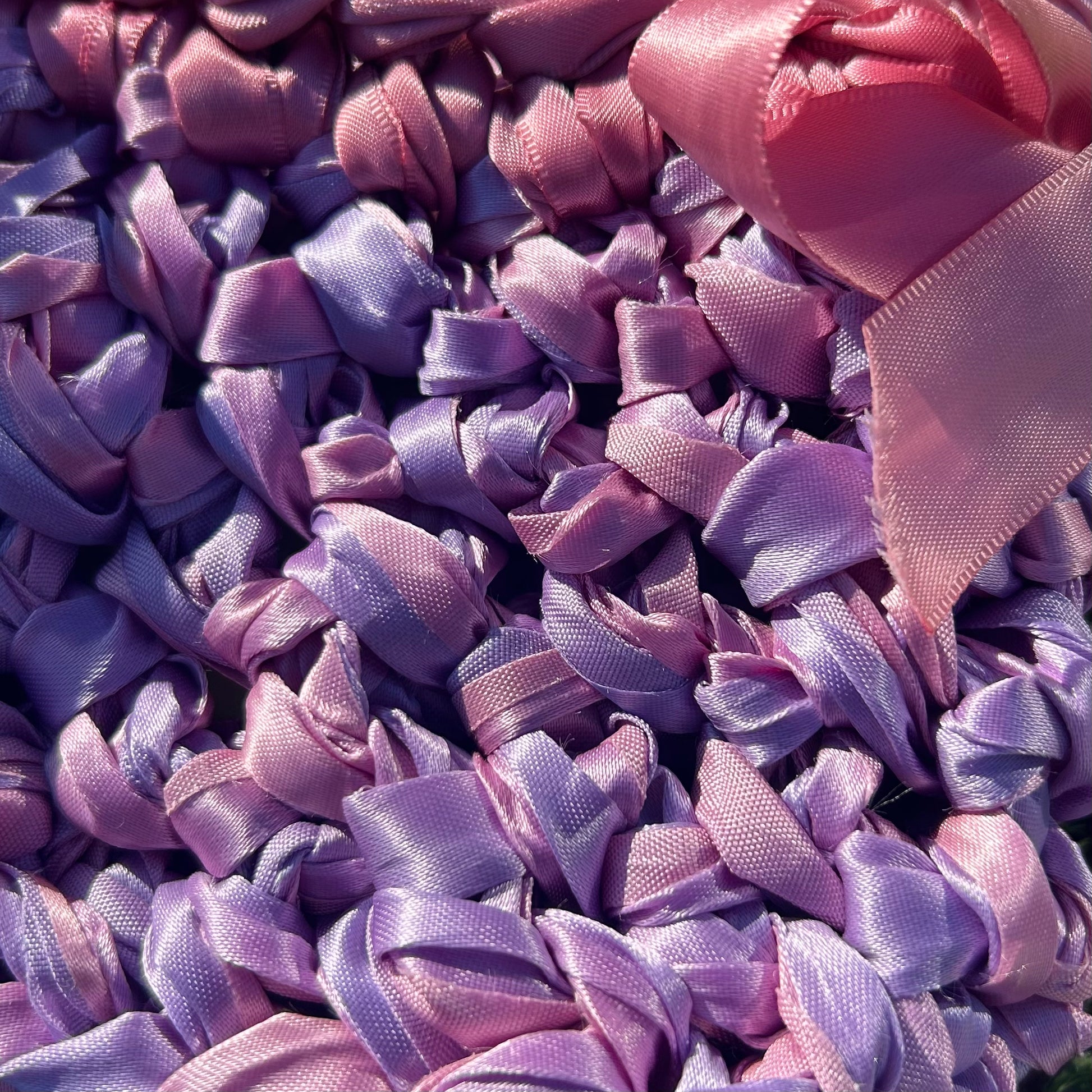 Shoulder Bag - Lavender Ribbon